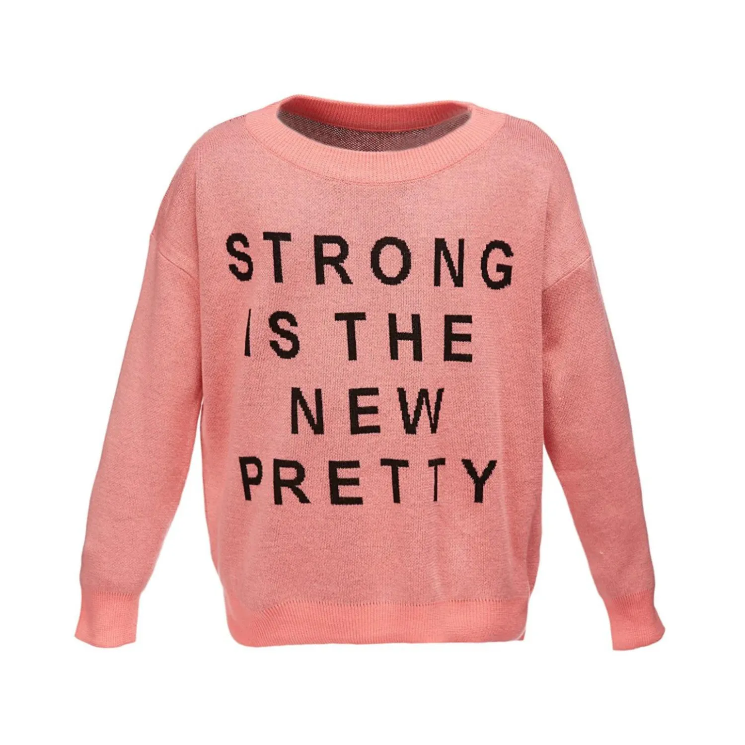 Gardner and the Gang Face Masks> Strong Is The New Pretty Knitted Jumper Pink