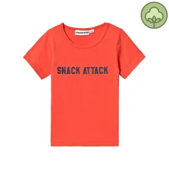Gardner and the Gang Long Sleeve T Shirts> The Cool Tee Snack Attack Red Orange