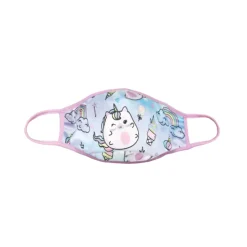 iscream T Shirts> Caticorn Reversible Face Mask Kid'S