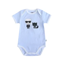 Karl Lagerfeld Kids Onesies> Baby Gift Set Of 2 Ss Bodysuits