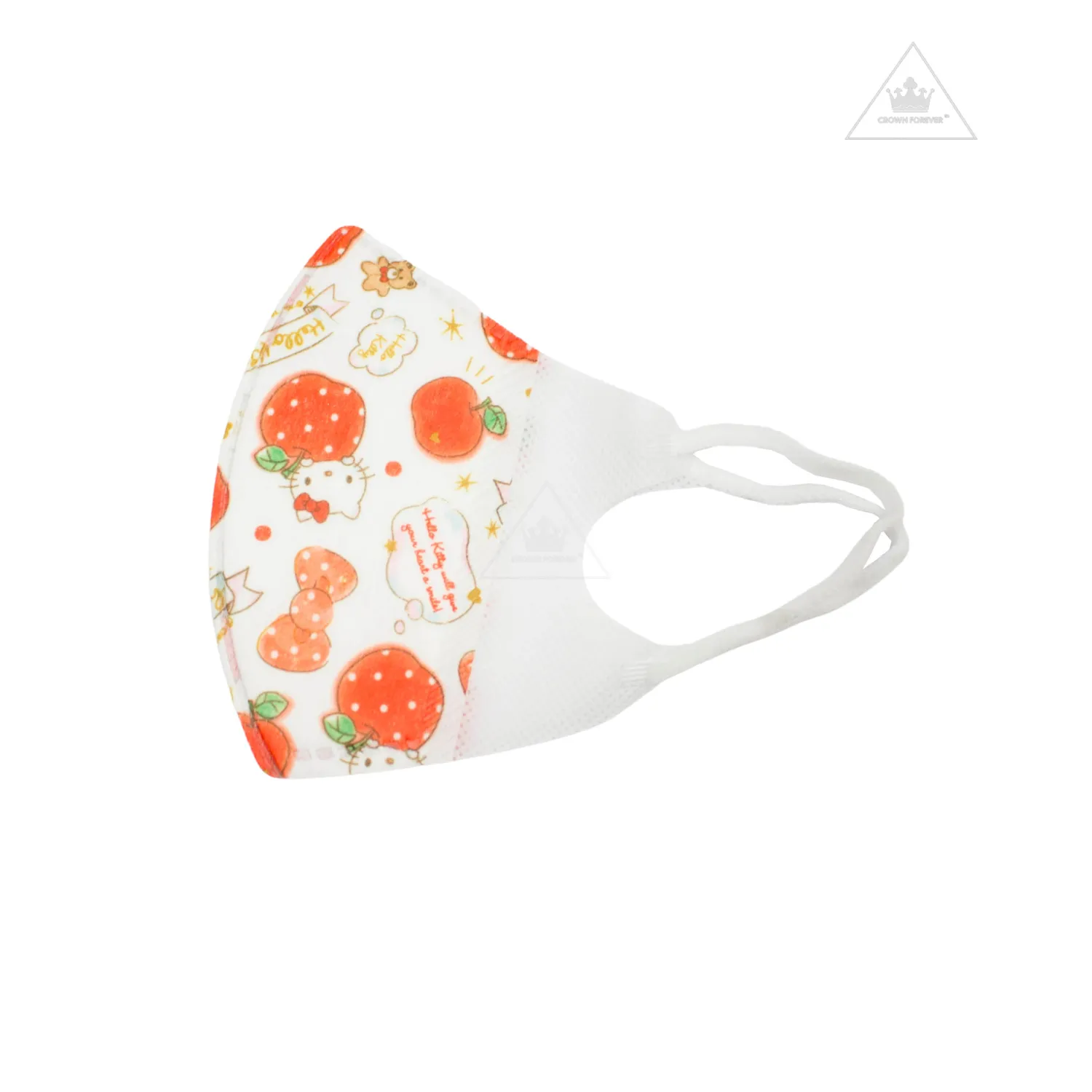 Crown Forever T Shirts>Kids Face Mask Hello Kitty Pink|Red