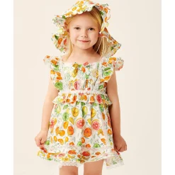 Lil Lemons By For Love And Lemons Overalls & Jumpsuits>Lil Lemons Clementine Toddler Dress Lime