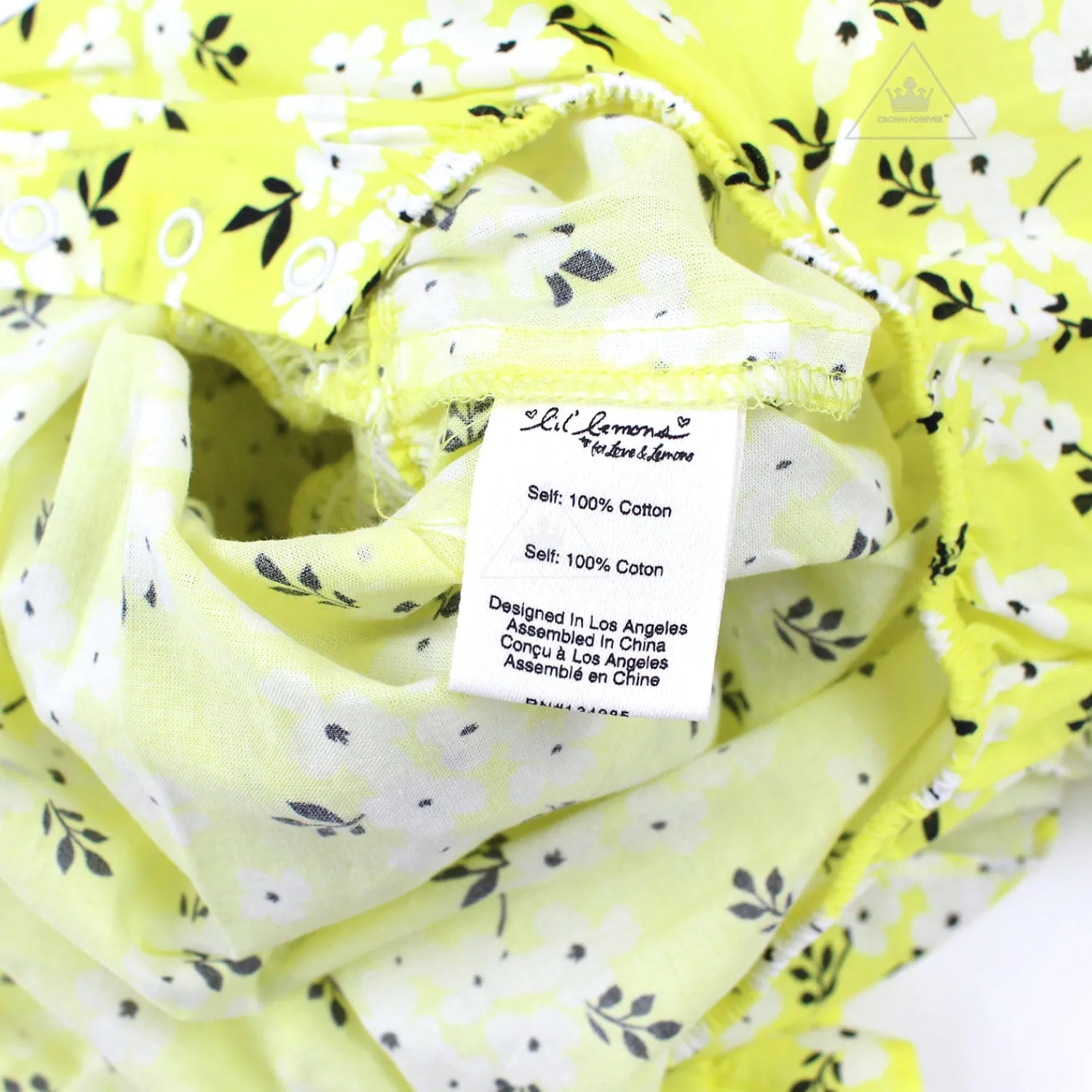 Lil Lemons By For Love And Lemons Overalls & Jumpsuits>Lil Lemons Sunshine Smocked Dress Yellow