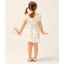 Lil Lemons By For Love And Lemons Overalls & Jumpsuits>Lil Lemons Wildflower Toddler Dress Ivory