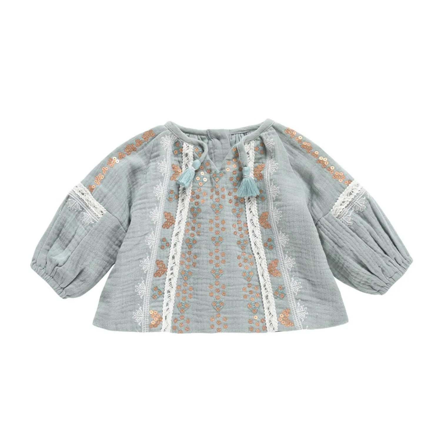 Louise Misha Skirts> Blouse Sokiov Silver Cloud