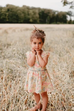 Louise Misha Overalls & Jumpsuits> Dress Mistinguette Soft Honey Parrots