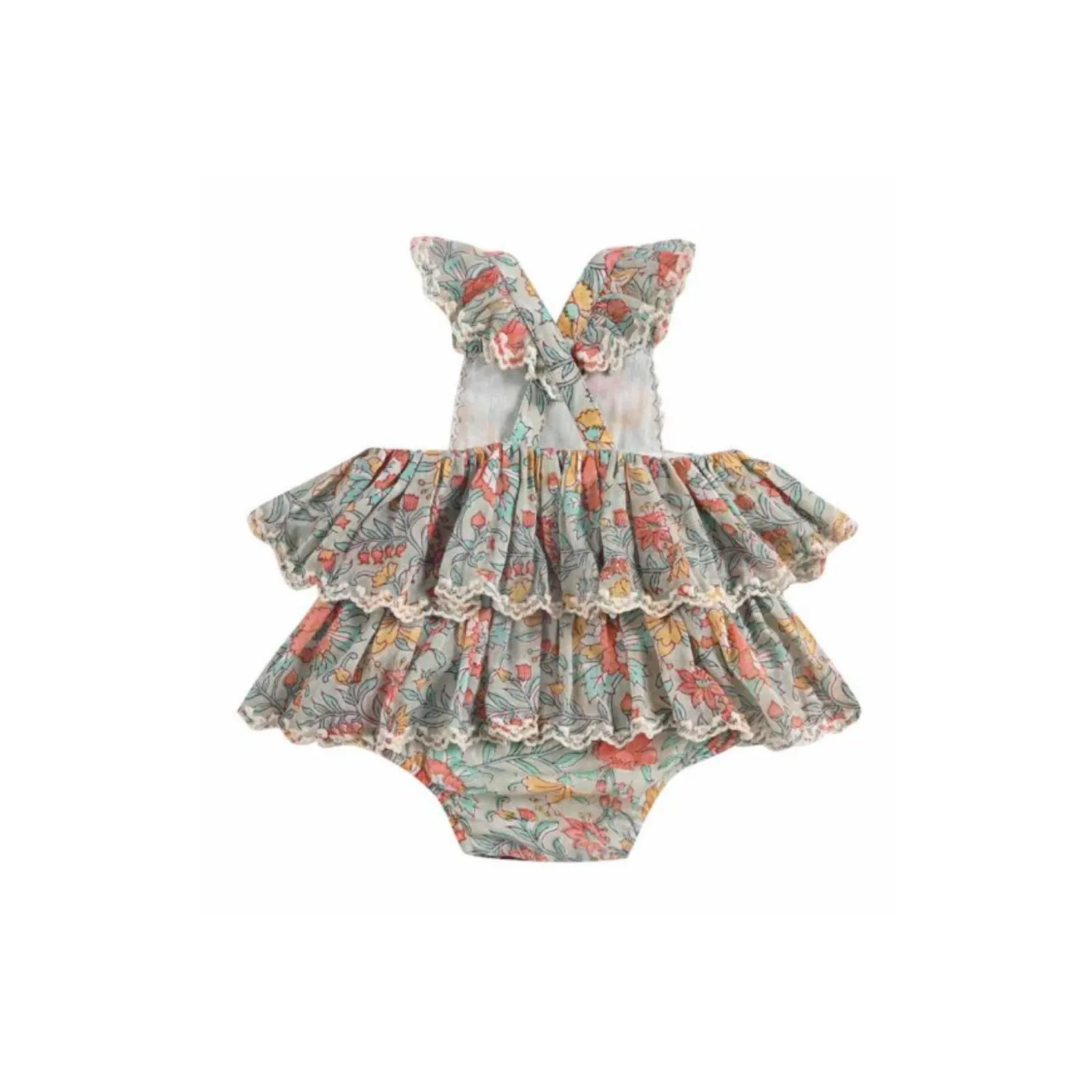 Louise Misha Rompers> Salome Romper Water Flowers