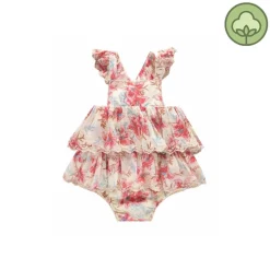 Louise Misha Rompers> Salome Romper Raspberry Flowers