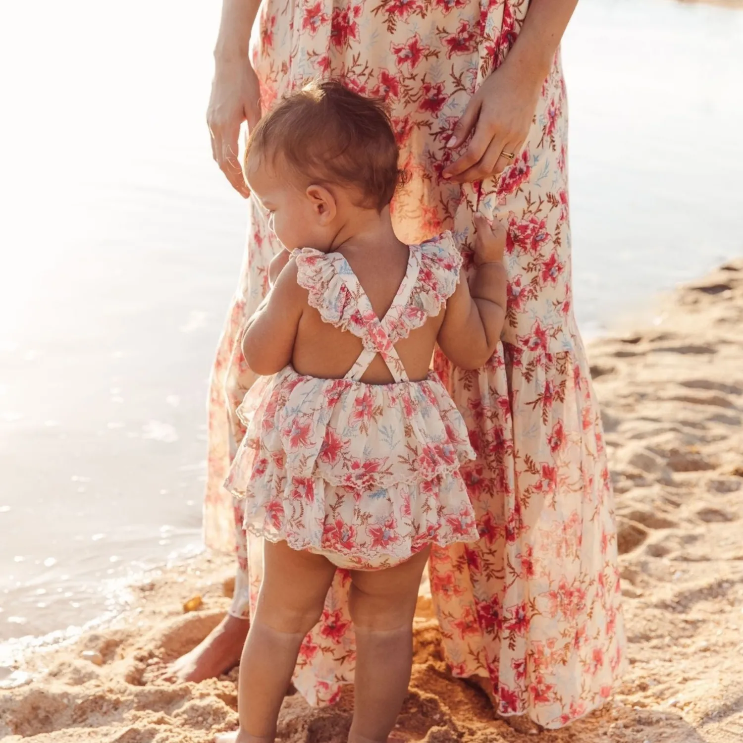 Louise Misha Rompers> Salome Romper Raspberry Flowers