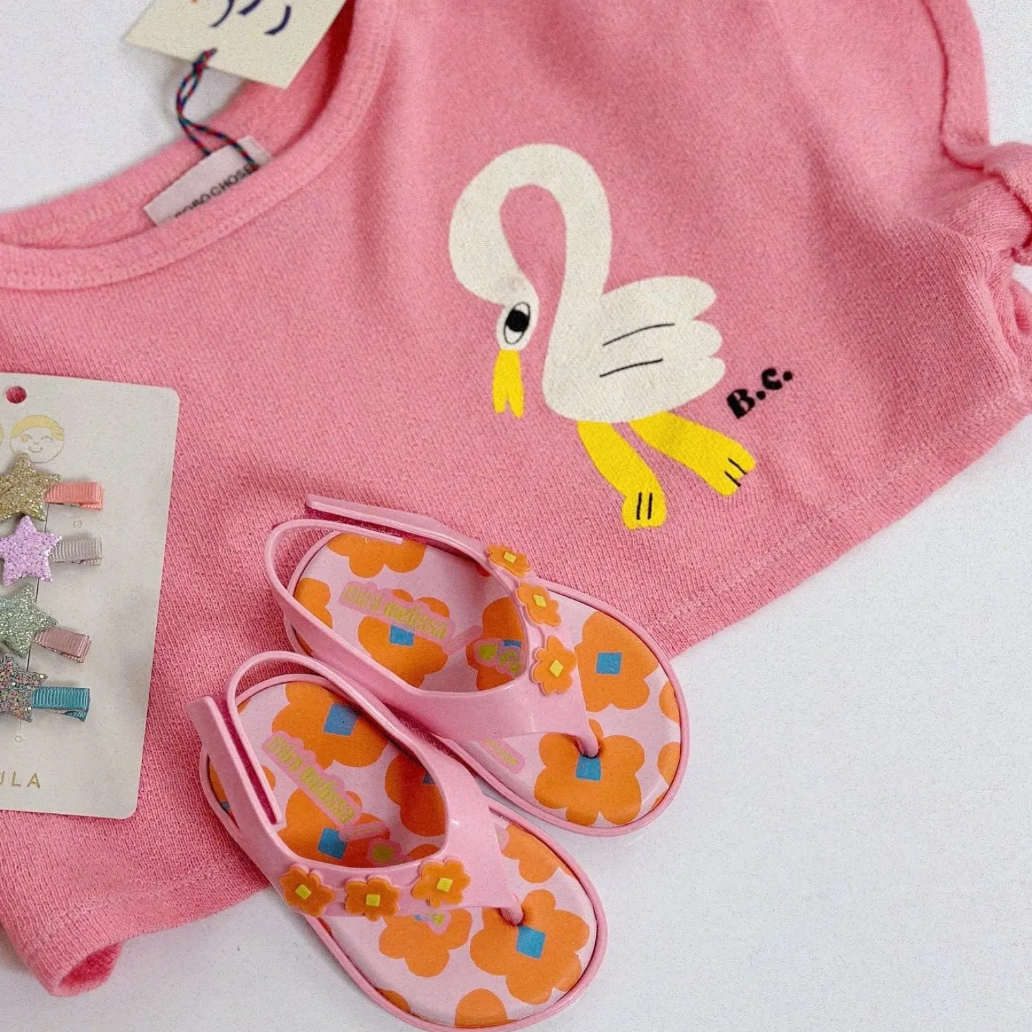 Mini Melissa Shoes> Sunny Fabula Bb Pink Sandal