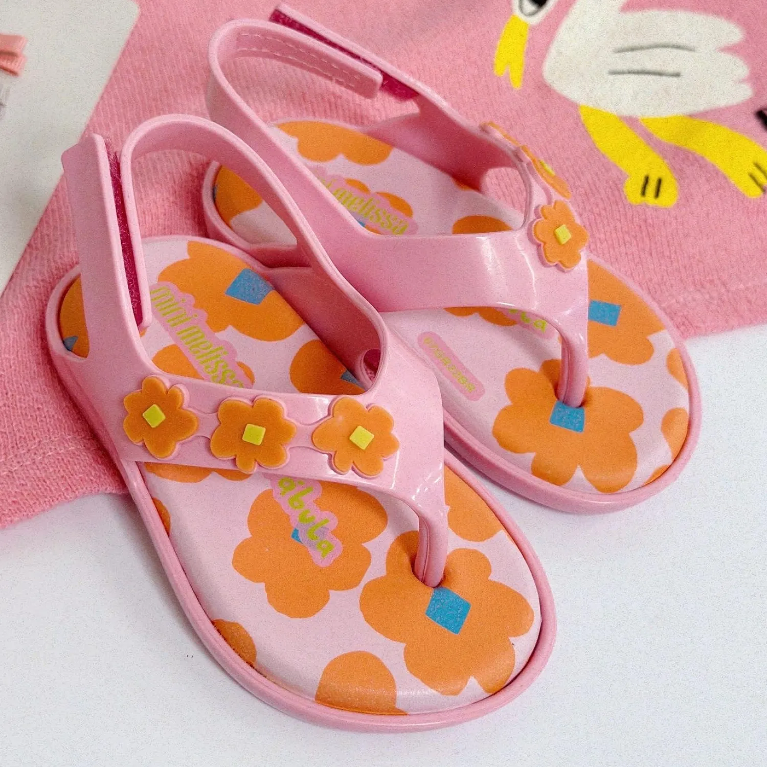 Mini Melissa Shoes> Sunny Fabula Bb Pink Sandal