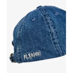 Mini Rodini Hats> Airplane Embroidered Denim Cap