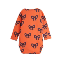Mini Rodini Onesies> Bow Aop Long Sleeve Body