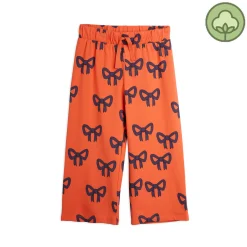 Mini Rodini Pants> Bow Aop Organic Trousers
