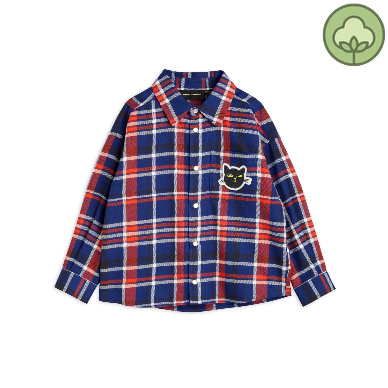 Mini Rodini Shirts> Check Woven Flannel Shirt
