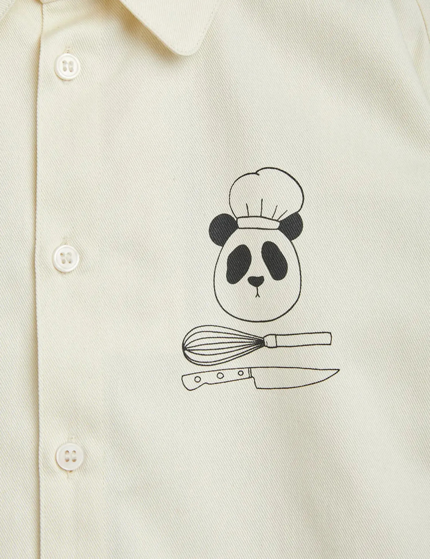 Mini Rodini Shirts> Chef Panda Woven Shirt