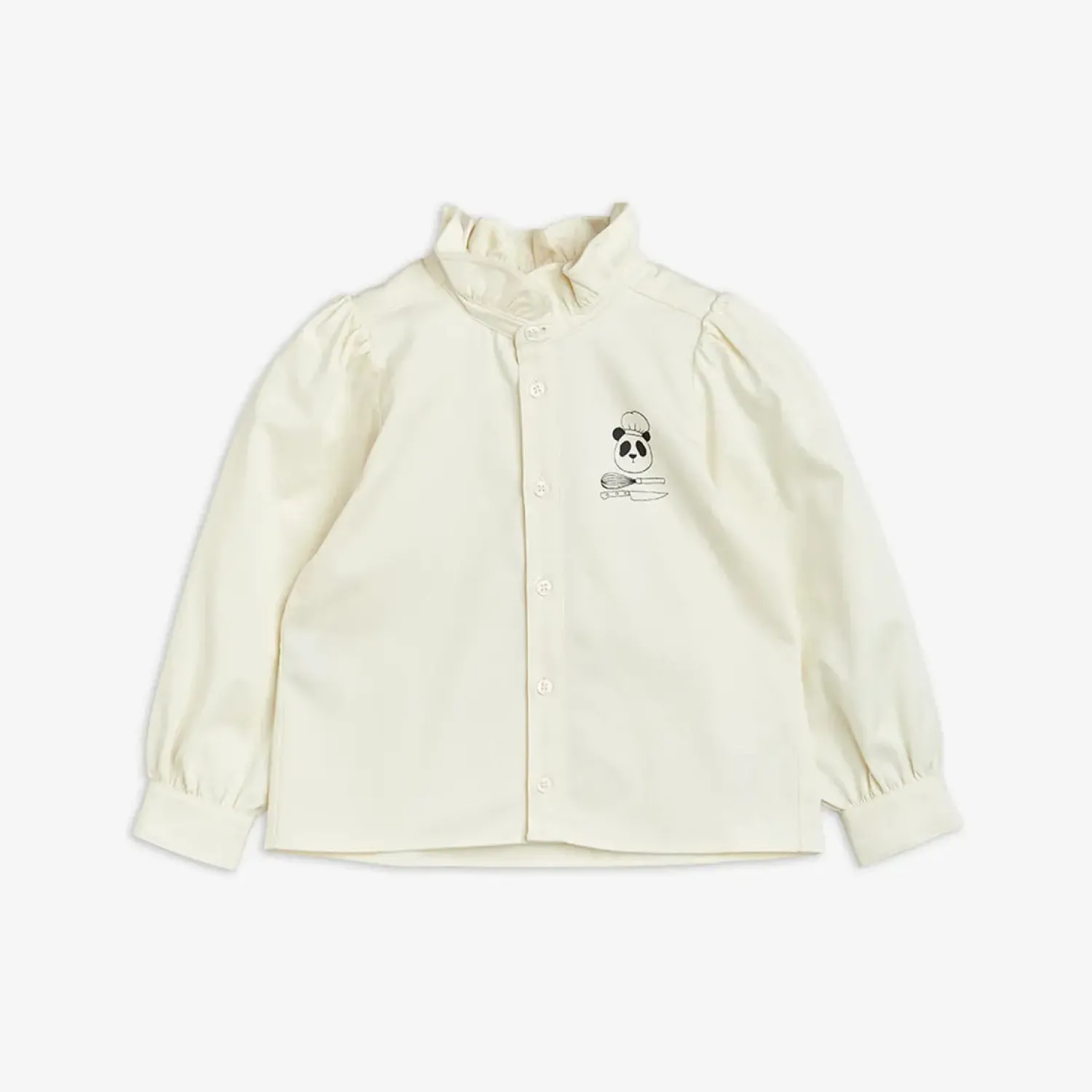 Mini Rodini Face Masks> Chef Panda Woven Blouse