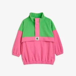 Mini Rodini Face Masks> Fleecce Panel Zip Pullover