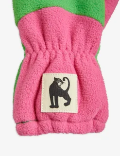 Mini Rodini Face Masks> Fleecce Panel Mittens