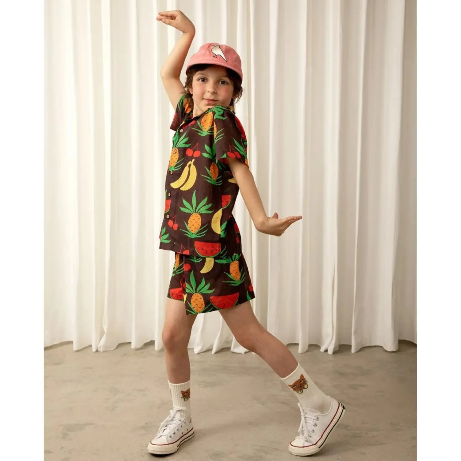 Mini Rodini Shorts> Fruits Woven Shorts