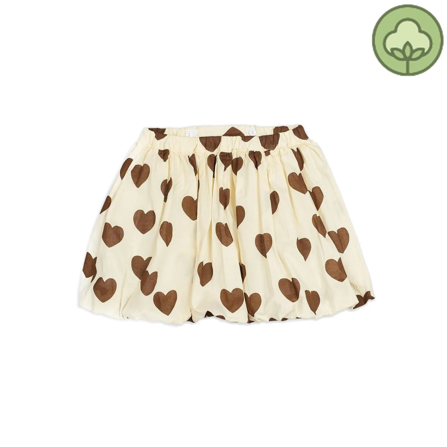 Mini Rodini Dresses> Hearts Ballon Skirt Offwhite