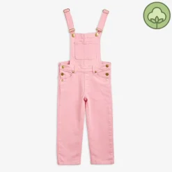 Mini Rodini Sweatshirts> Nessie Dungarees Pink Overall