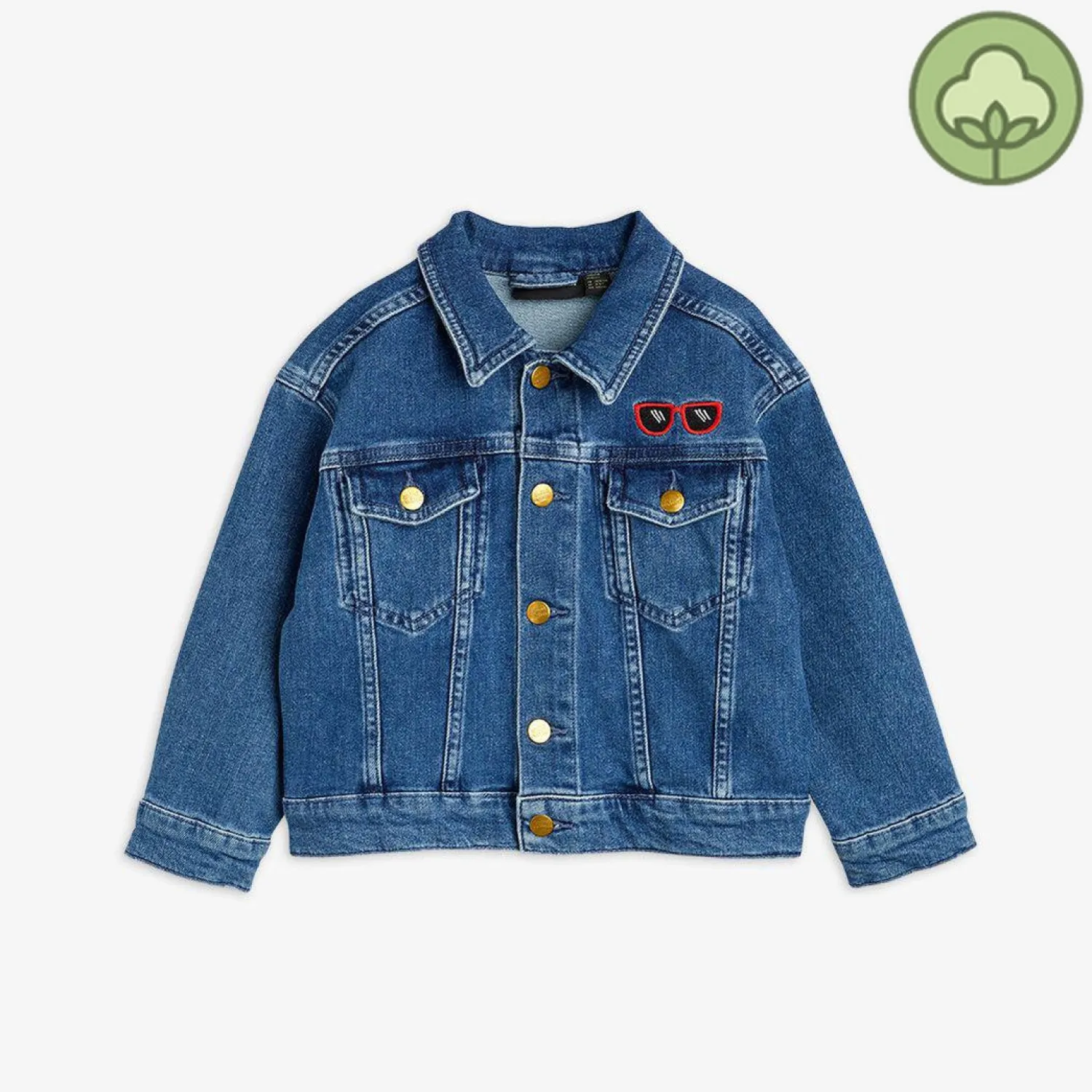 Mini Rodini Jackets> Ritzratz Embroidered Denim Jacket