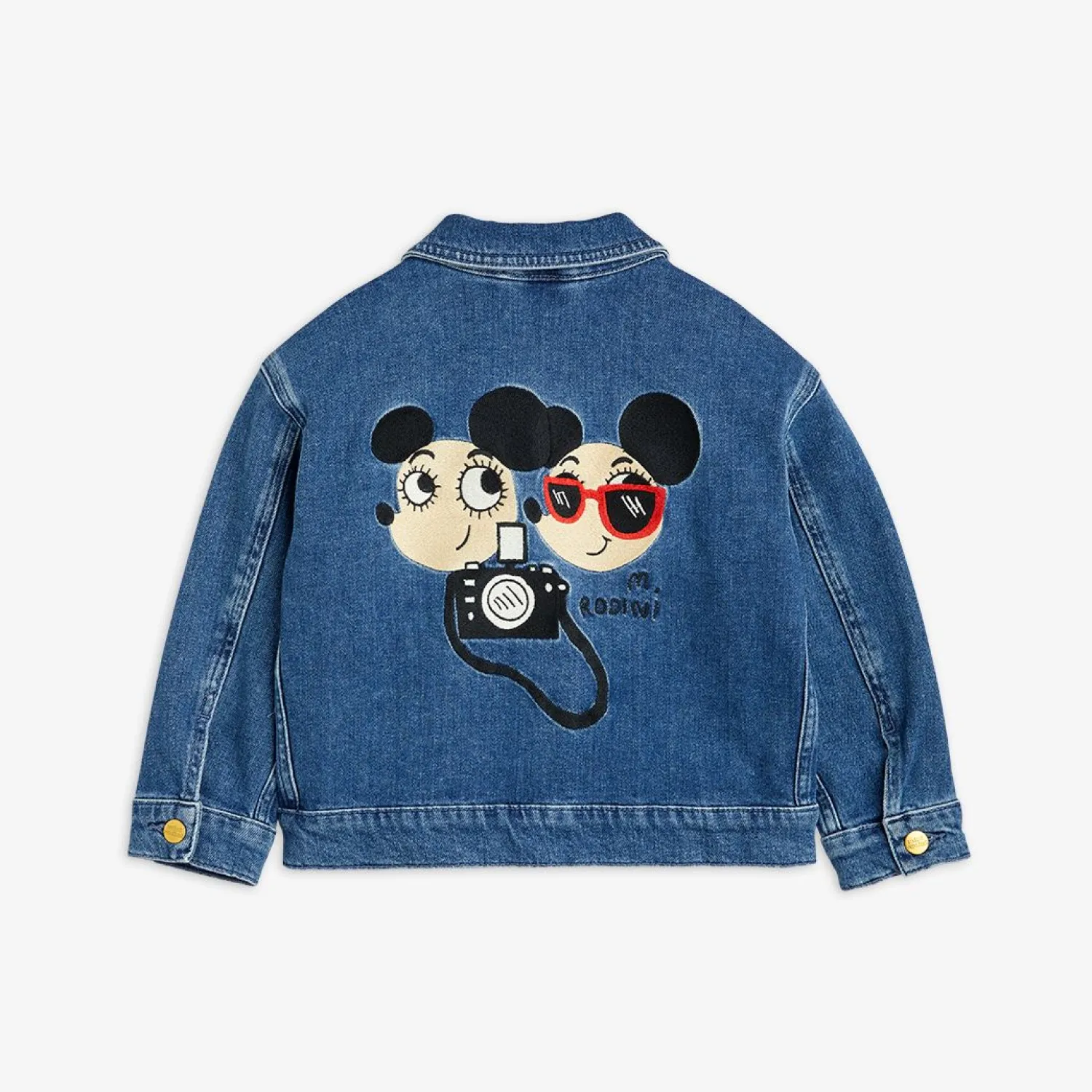 Mini Rodini Jackets> Ritzratz Embroidered Denim Jacket