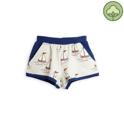Mini Rodini Shorts> Sailing Boats Sweatshorts