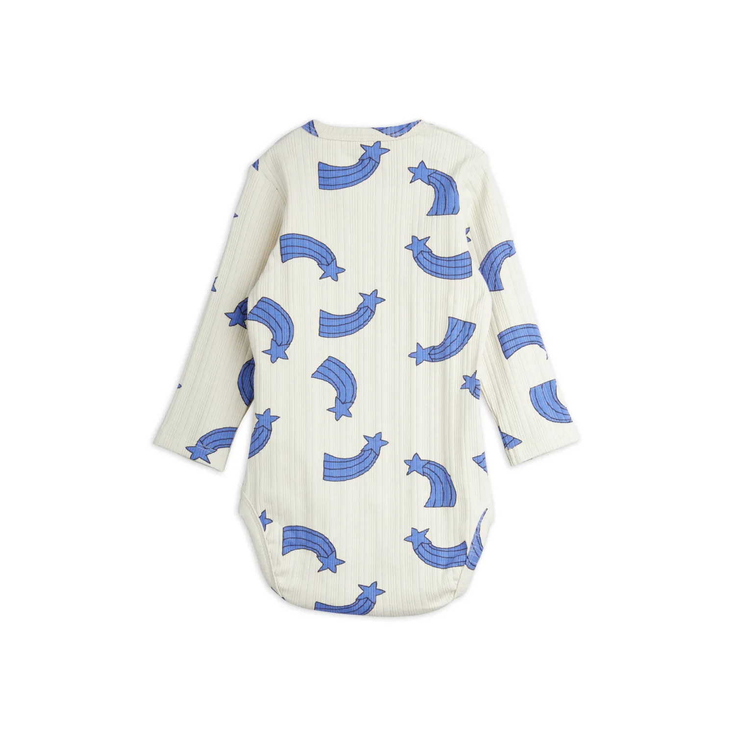 Mini Rodini Onesies> Shooting Star Ribbed Body