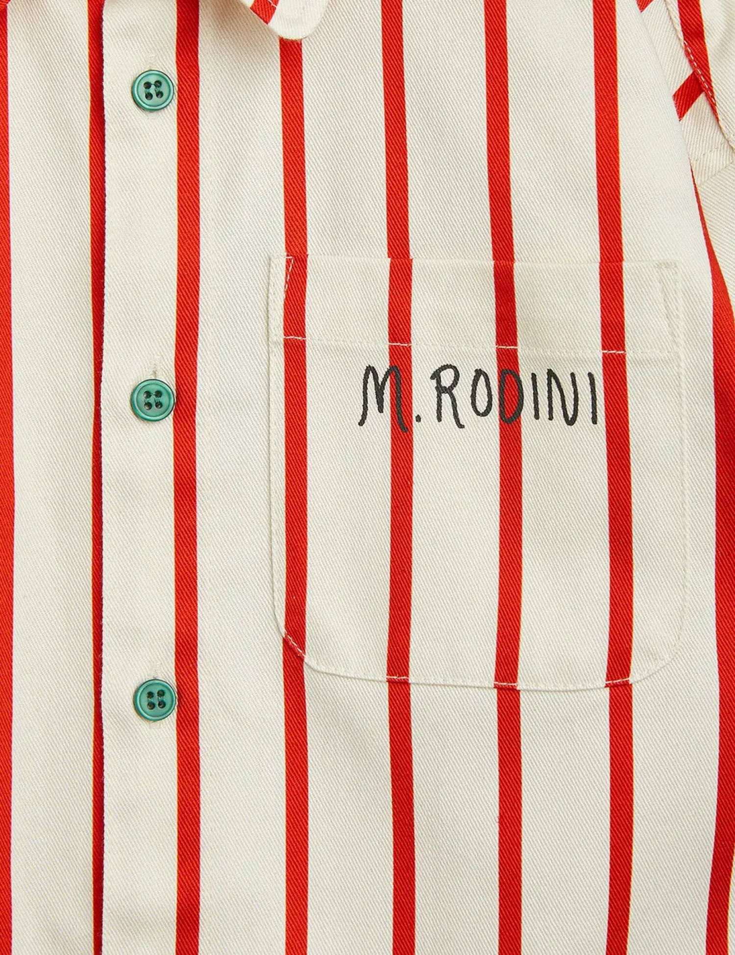 Mini Rodini Shirts> Stripe Twill Shirt
