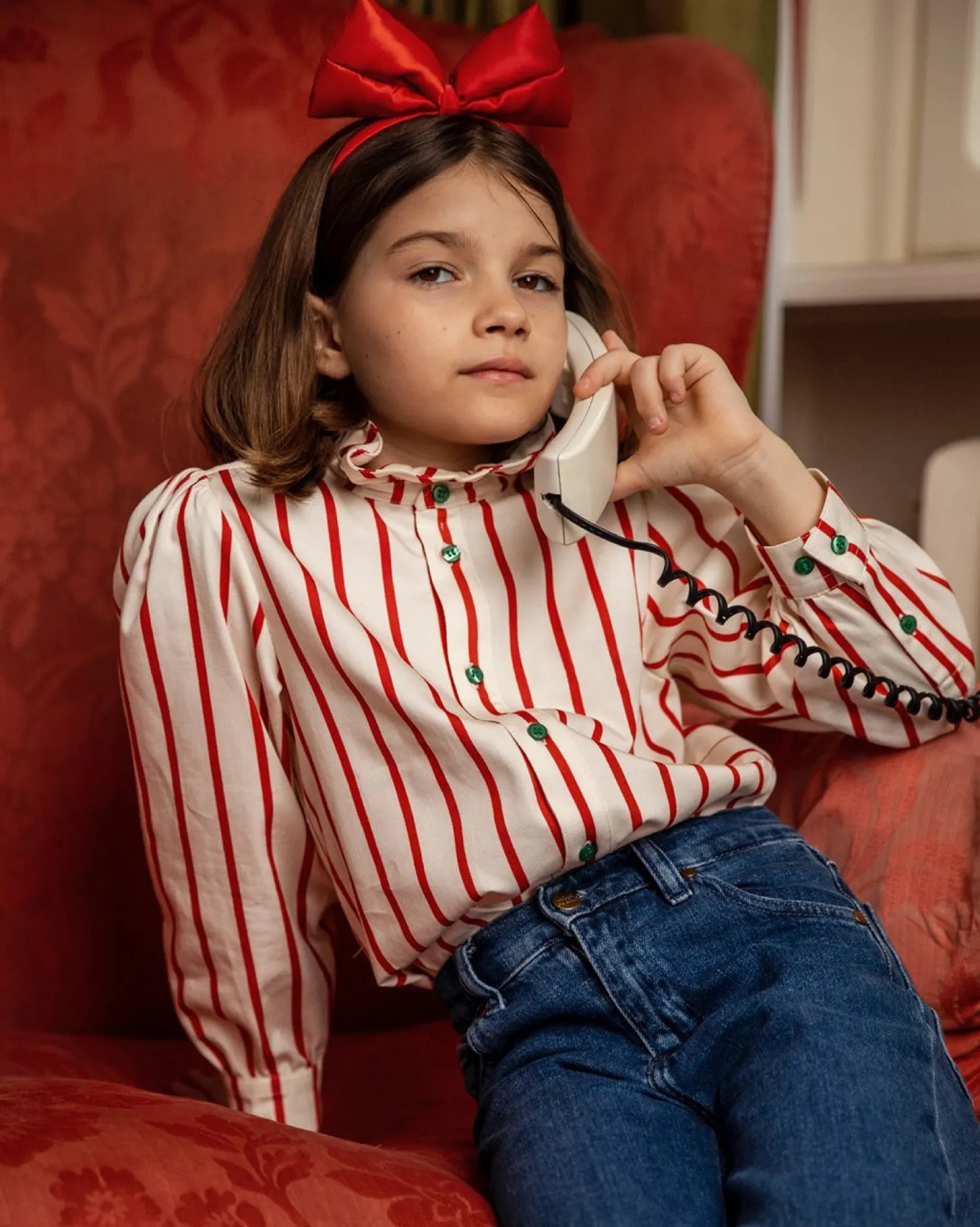 Mini Rodini Face Masks> Stripe Woven Blouse