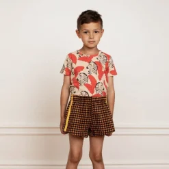 Mini Rodini T Shirts> Zebras Short Sleeve T Shirt