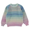 Molo Kids Face Masks>Molo Bosse Space Dye Wool Knit Jumper Pastel Melange