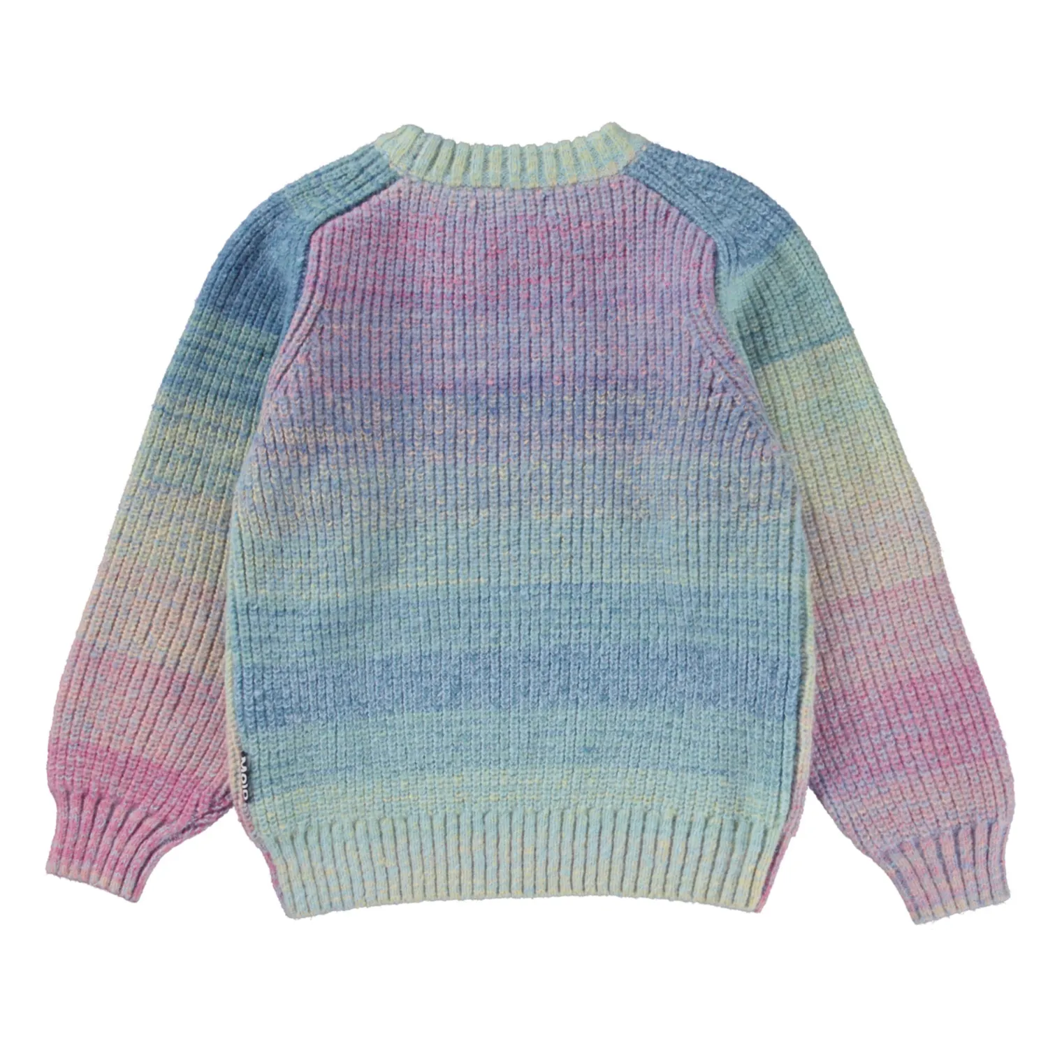 Molo Kids Face Masks>Molo Bosse Space Dye Wool Knit Jumper Pastel Melange