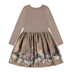 Molo Kids Overalls & Jumpsuits>Molo Casie Jasmine Bunnies Knee Length Dress