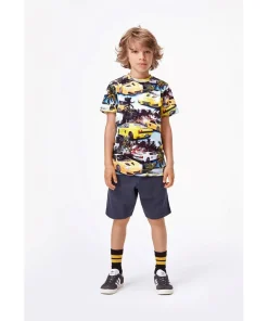 Molo Kids Shorts> Aliases Summer Night Organic Cotton Shorts