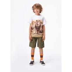 Molo Kids Pants> Argod Cargo Shorts Army Green