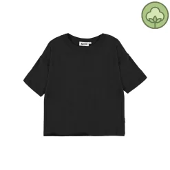 Molo Kids Long Sleeve T Shirts> Black Rabecke T Shirt