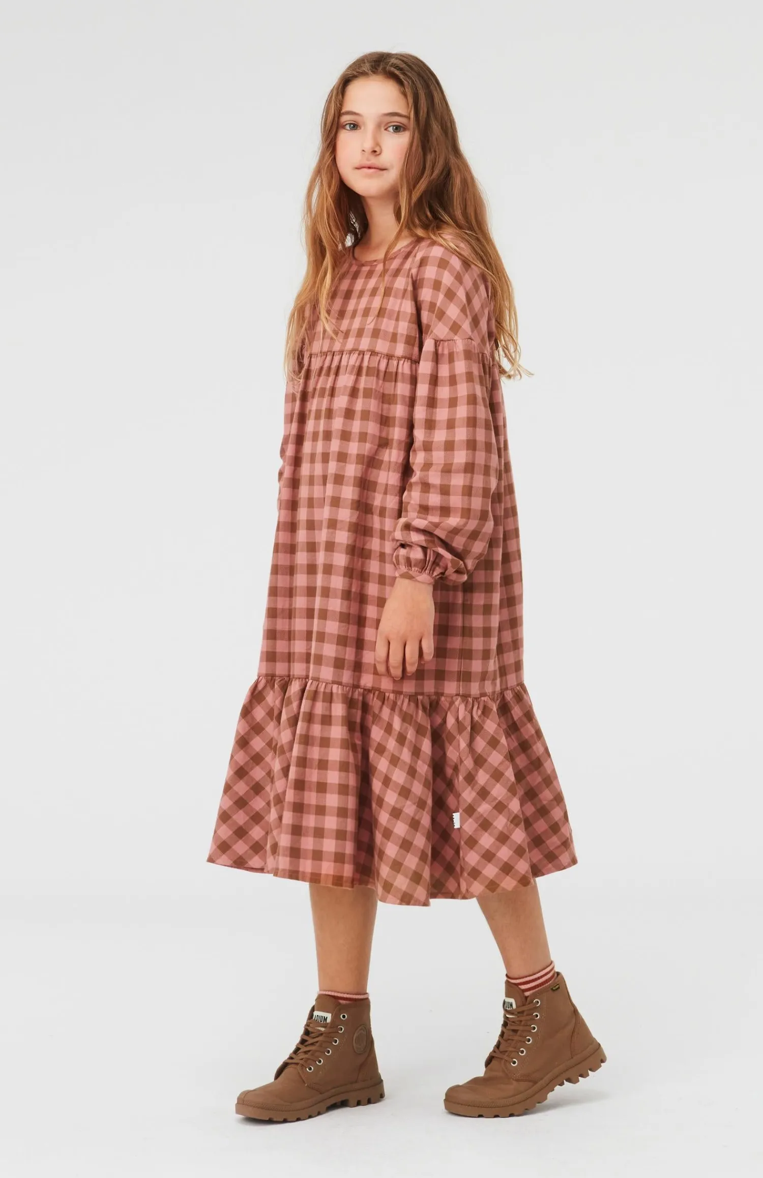 Molo Kids Overalls & Jumpsuits> Cecily Autumn Check Dress