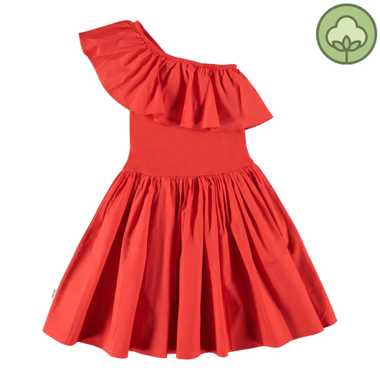 Molo Kids Overalls & Jumpsuits> Chloey Red 'One-Shoulder' Dress