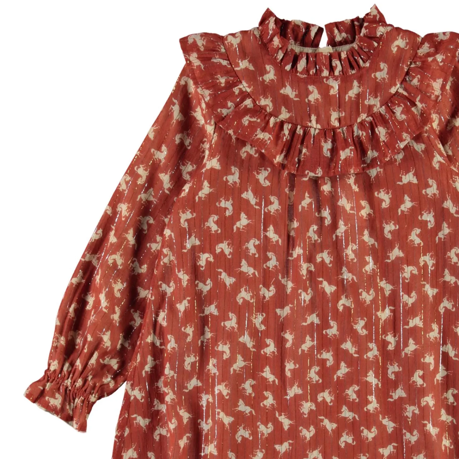 Molo Kids Overalls & Jumpsuits> Clair Mini Horse Woven Dress