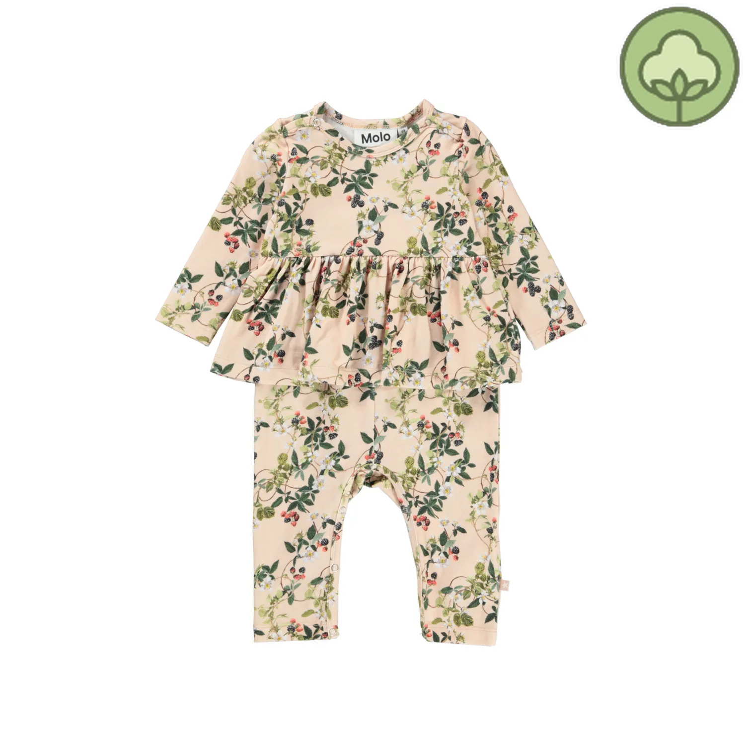 Molo Kids Rompers> Florie Bramble Rose Romper