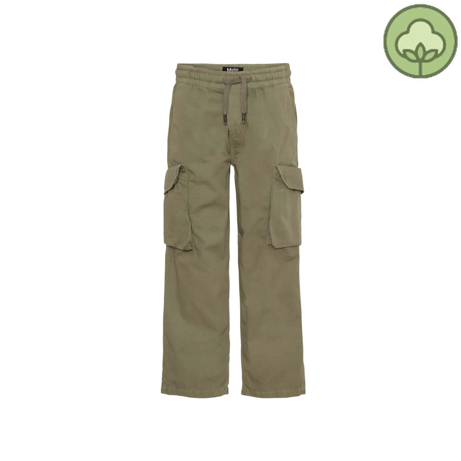 Molo Kids Pants> Khaki Green Argo Pants