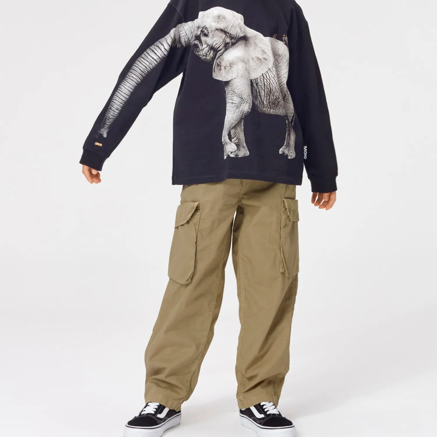 Molo Kids Pants> Khaki Green Argo Pants