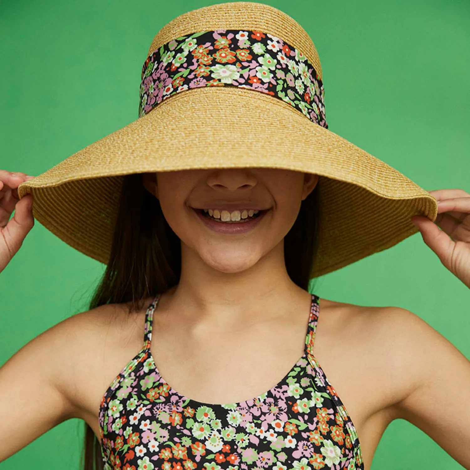 Molo Kids Face Masks> Meadow Straw Sun Hat