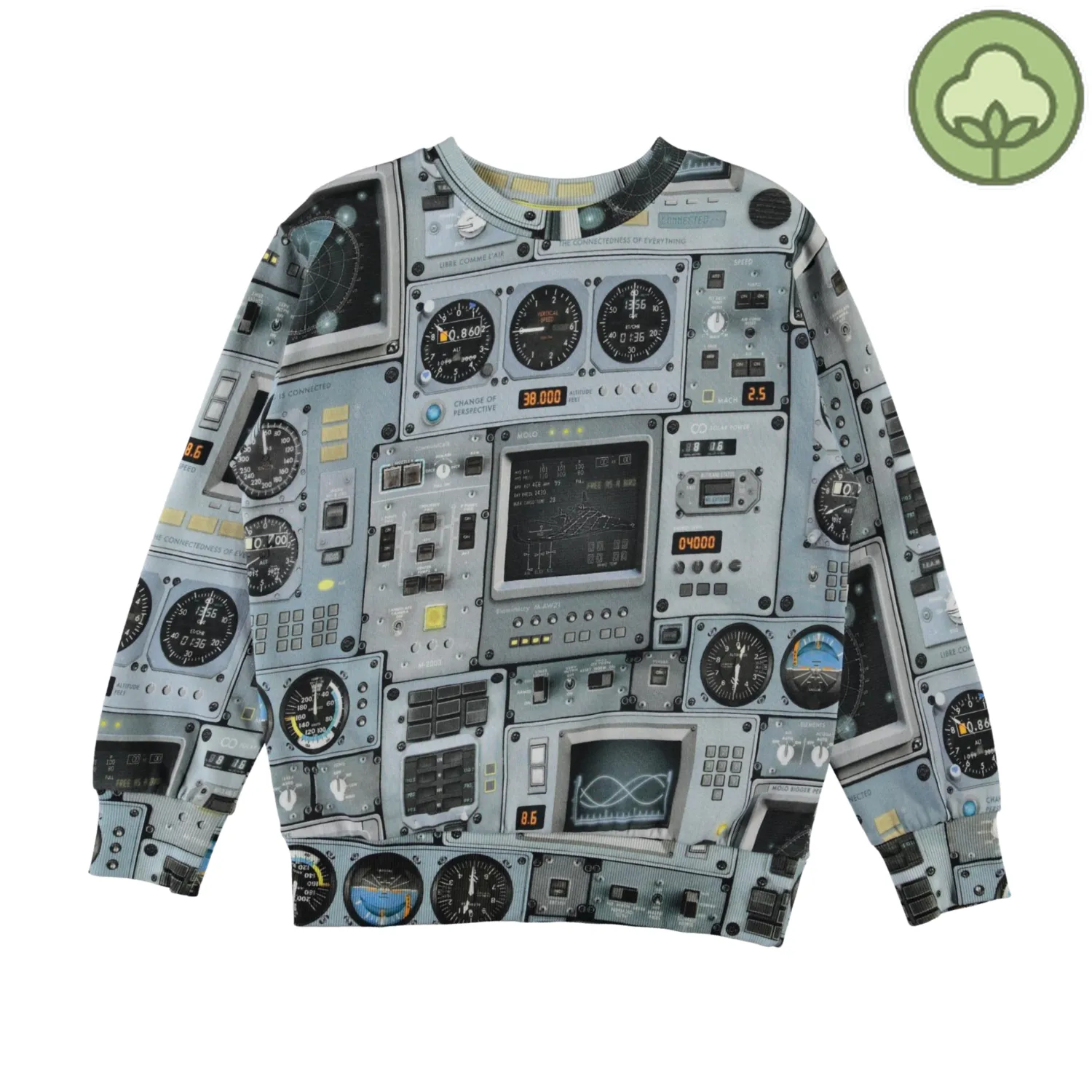 Molo Kids Sweatshirts> Mik Cockpit Sweatshirt