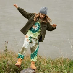 Molo Kids Sweatshirts> Monti Green Swirl Sweatshirt