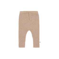Molo Kids Leggings> Shadow Oatmeal Melange Baby Knit Leggings
