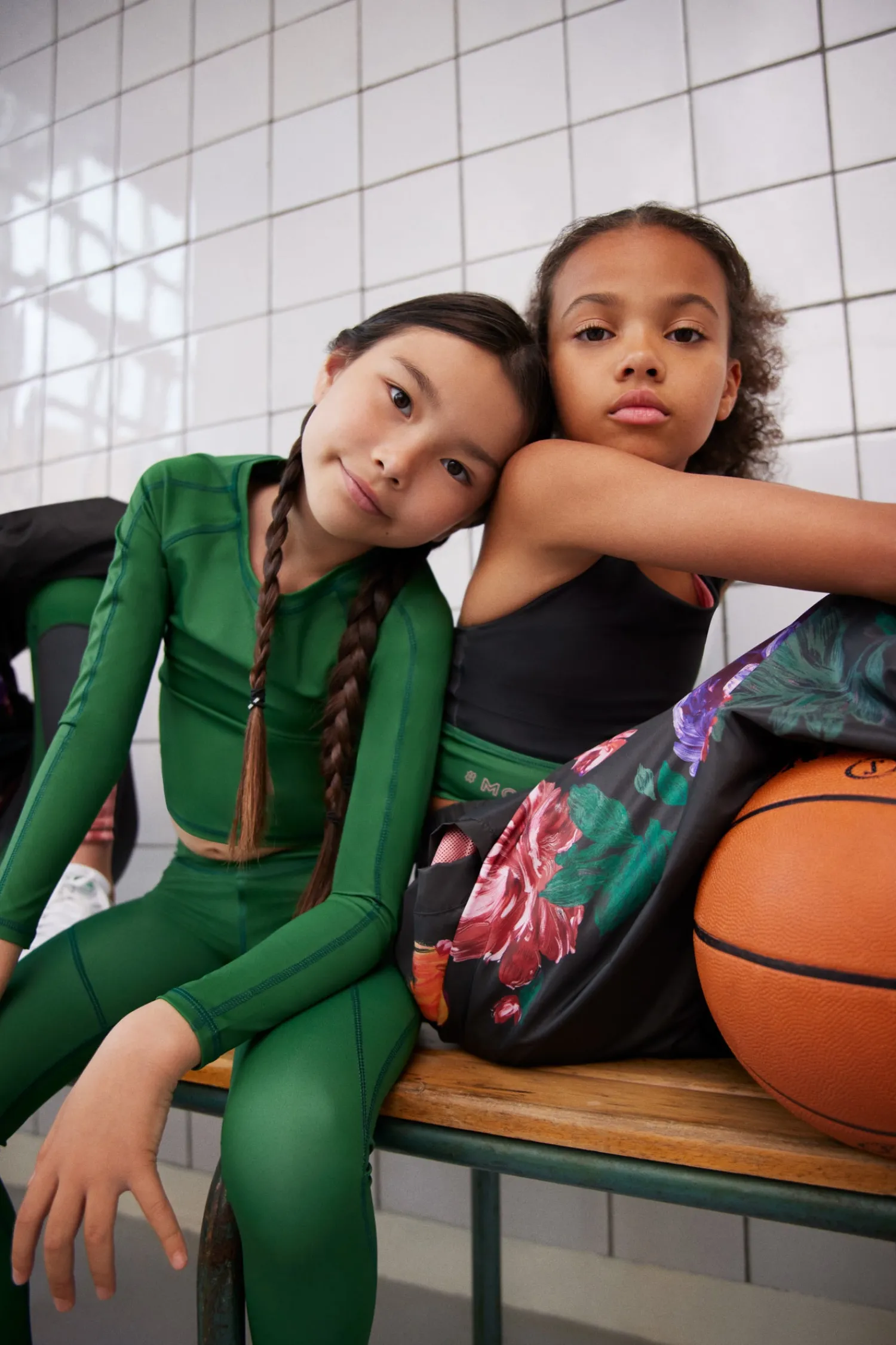 Molo Kids Face Masks>Molo Oliwia Woodland Green Leggings